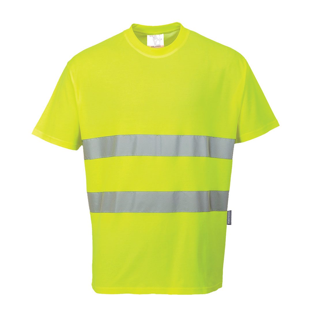 Tee-shirt confort coton HAUTE VISIBILTE /JAUNE-ORANGE